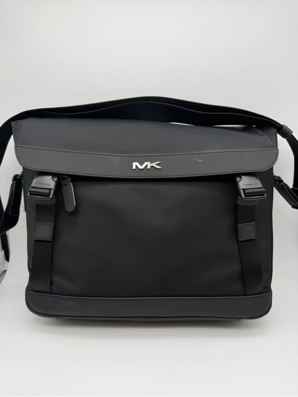 Michael Kors Black Men’s Messenger Bag with MK Logo
